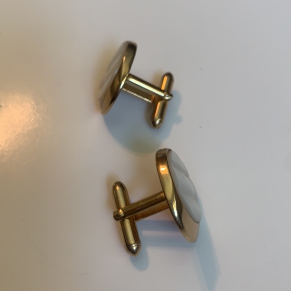 Swank vintage Mother of pearls cufflinks - Picture 4 of 6